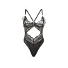 Subblime - 955212 Body Transparent Avec Dentelle Creuse Noire S/M